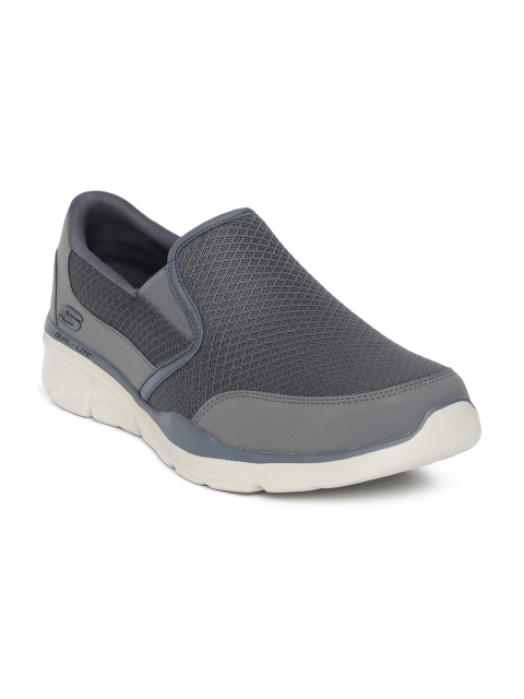 

Skechers Men Charcoal Grey EQUALIZER 3.0 Slip-On Sneakers