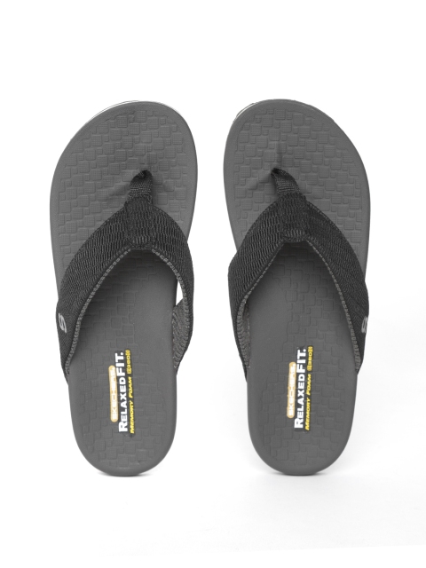 

Skechers Men Black Velmen Erever Thong Flip-Flops