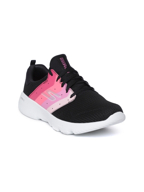 

Skechers Women Black & Pink Go Run Focus Gravity Colourblocked Running Shoes
