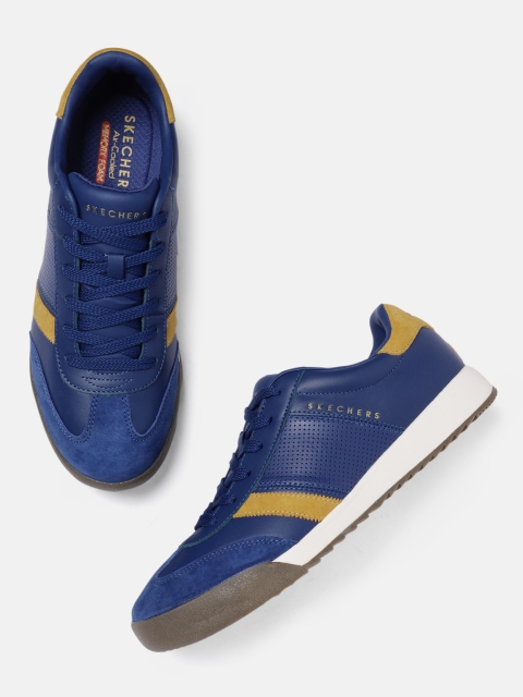 

Skechers Men Blue ZINGER Leather Sneakers