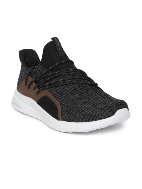 

Skechers Men Charcoal Grey & Black Matera Pinemont Woven Design Sneakers