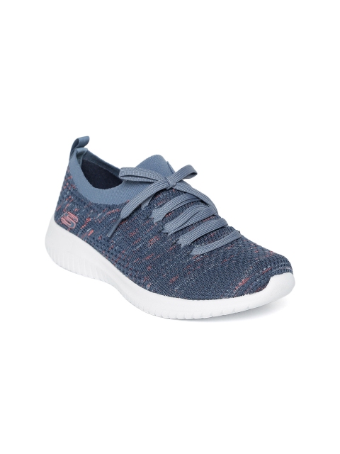 

Skechers Women Navy Ultra Flex Happy Days Training Shoes, Navy blue