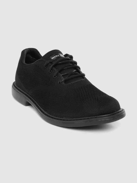 

Skechers Men Black Woven Design Hardee Casual Shoes