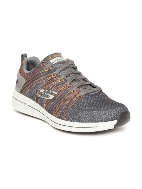 

Skechers Men Grey & Orange Burst 2.0-In The Mix II Sneakers