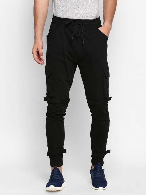 

SKULT by Shahid Kapoor Men Black Solid Track Pants