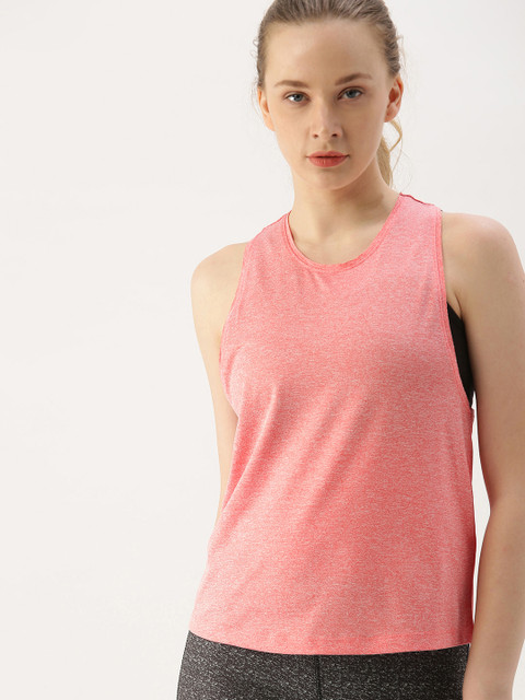 

DressBerry Women Peach-Coloured Solid Tank Top