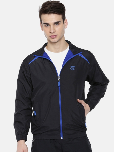 

Sports52 wear Men Black Solid Sporty Jacket