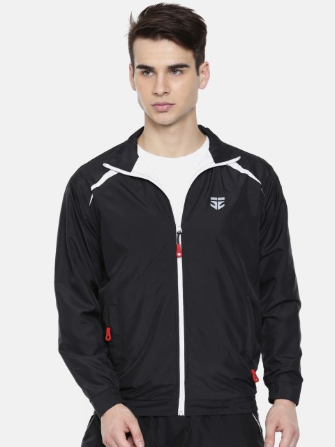 

Sports52 wear Men Black Solid Sporty Jacket