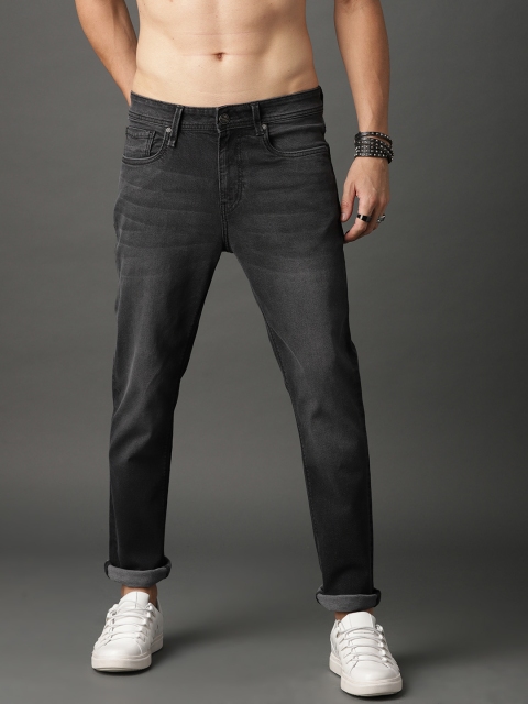 

Roadster Men Black Slim Tapered Fit Mid-Rise Clean Look Stretchable Jeans