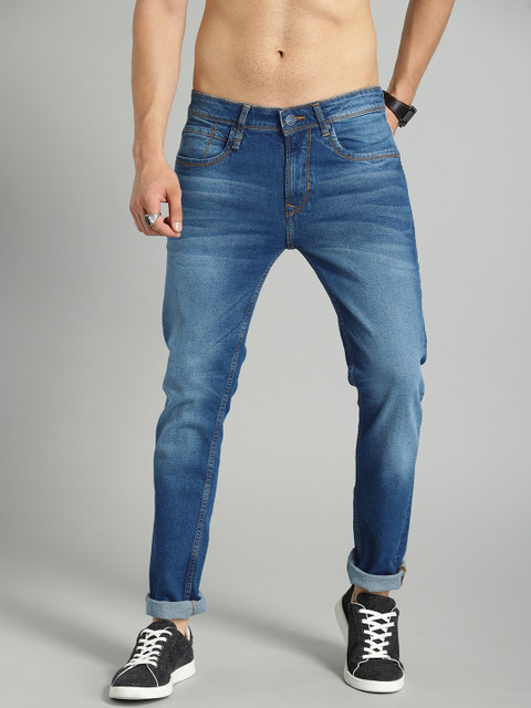 

Roadster Men Blue Skinny Fit Mid-Rise Clean Look Stretchable Jeans