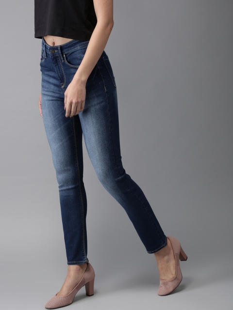

Moda Rapido Women Blue Skinny Fit High-Rise Clean Look Stretchable Jeans