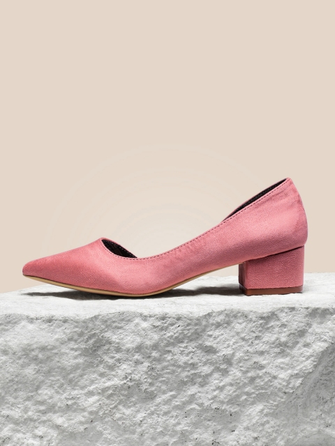 

her by invictus Women Pink Solid Cushioned Pumps