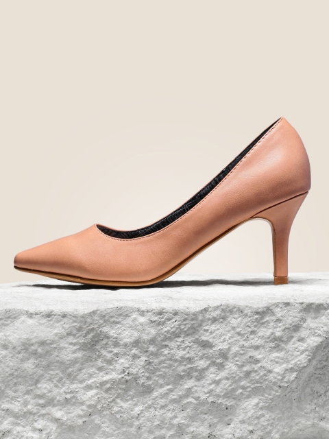 

her by invictus Women Nude Pink Solid Cushioned Pumps