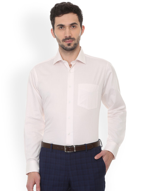 

Van Heusen Men Beige Regular Fit Solid Formal Shirt