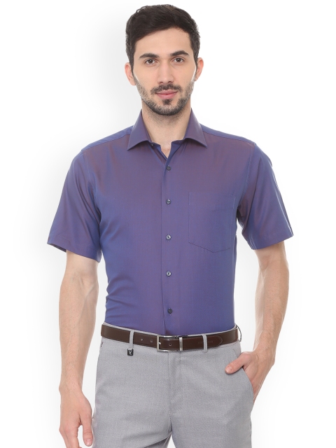 

Van Heusen Men Purple Regular Fit Self Design Formal Shirt