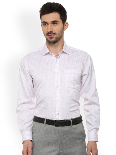 

Van Heusen Men White Regular Fit Checked Formal Shirt