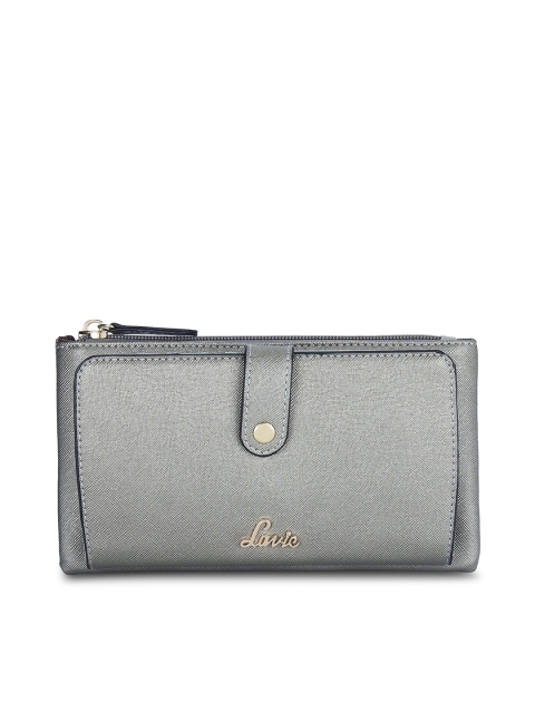 

Lavie Women Grey Solid Card Holder