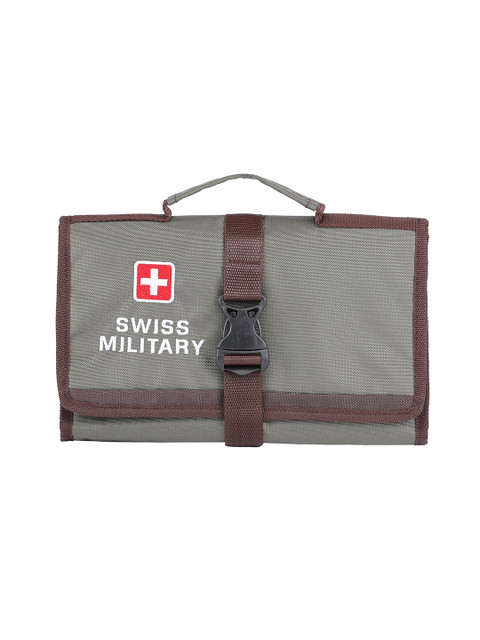 

SWISS MILITARY Men Grey & Taupe Solid Travel Accessory
