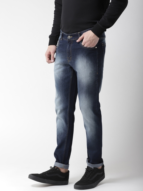 

Hubberholme Men Navy Blue Slim Fit Mid-Rise Clean Look Jeans