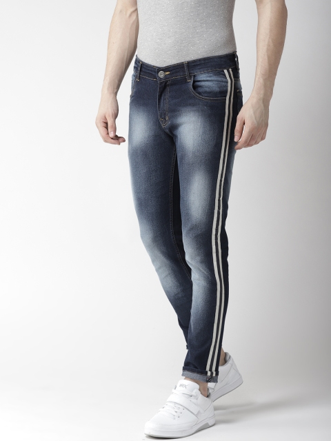 

Hubberholme Men Navy Blue Slim Fit Mid-Rise Clean Look Jeans