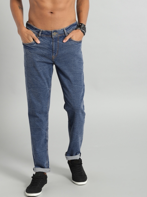 

Roadster Men Blue Slim Tapered Fit Mid-Rise Clean Look Stretchable Jeans