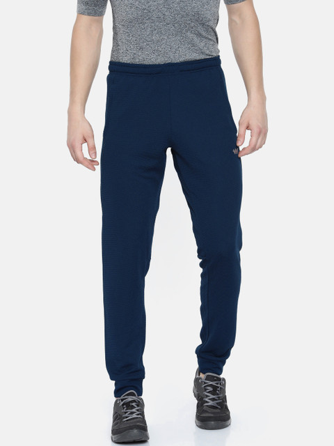 

Wildcraft Men Navy Blue Solid Track Waffle Joggers