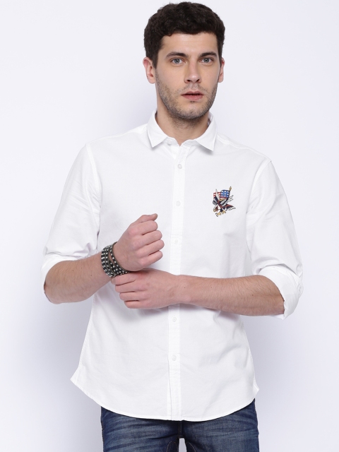 

Ed Hardy White Casual Shirt