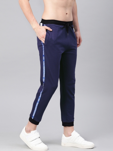 

HRX by Hrithik Roshan Men Blue Solid Slim Fit Lifestyle Joggers