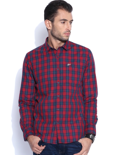 

Ed Hardy Red & Navy Checked Casual Shirt