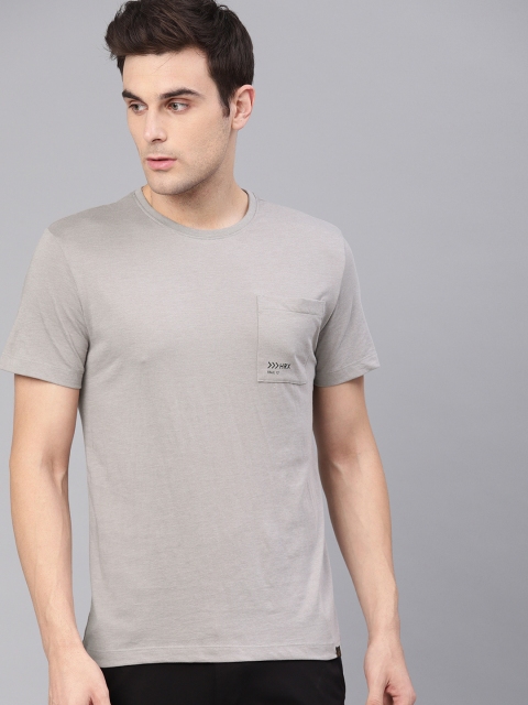 

HRX by Hrithik Roshan Men Grey Printed Regular Fit Round Neck Outdoor Tshirt