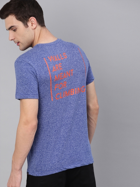 

HRX by Hrithik Roshan Men Blue Regular fit Printed Outdoor T-shirts