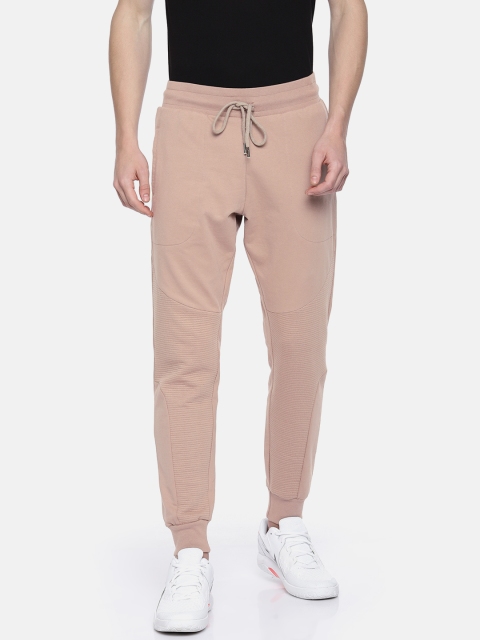 

People Men Taupe Regular Fit Solid Joggers