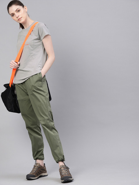 

HRX by Hrithik Roshan Women Grey Printed Round Neck Outdoor Regular fit T-shirt