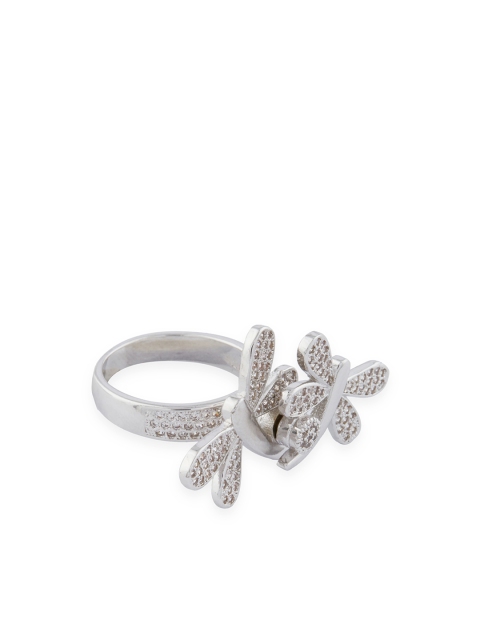 

Shaze Women Silver-Plated Finger Ring