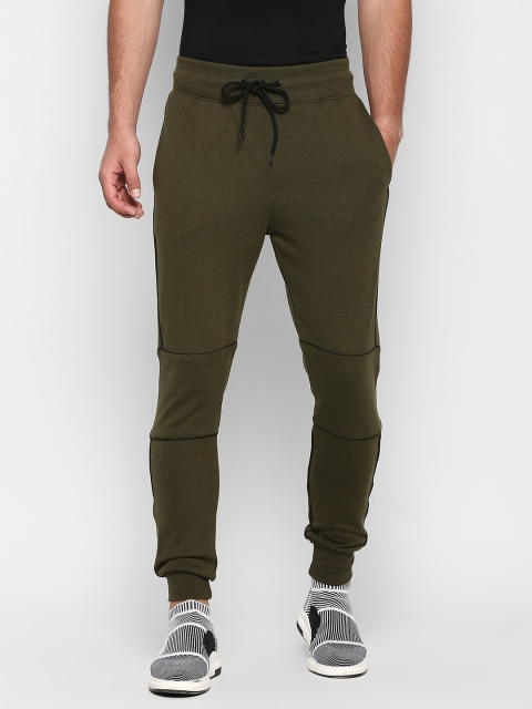 

SKULT by Shahid Kapoor Men Olive Brown Track Pants