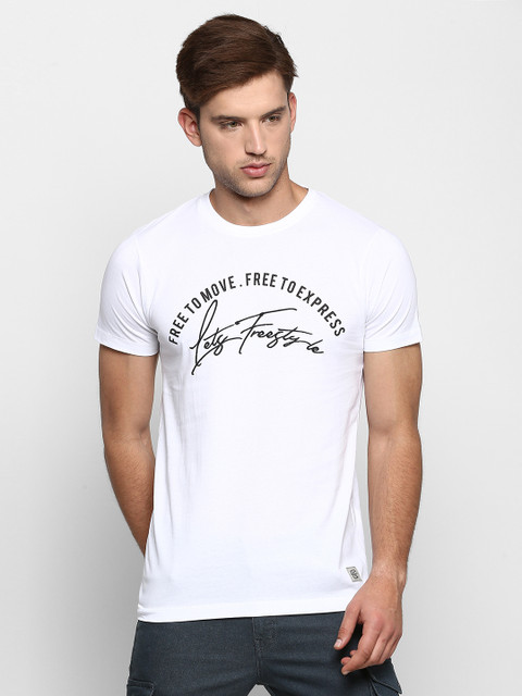 

SKULT by Shahid Kapoor Men White Printed Round Neck T-shirt