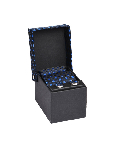 

Tossido Men Blue & Silver-Toned Accessory Gift Set