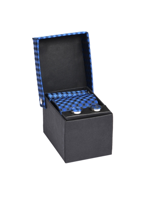 

Tossido Men Blue & Silver-Toned Accessory Gift Set