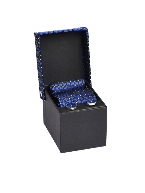 

Tossido Men Blue & Silver-Toned Accessory Gift Set