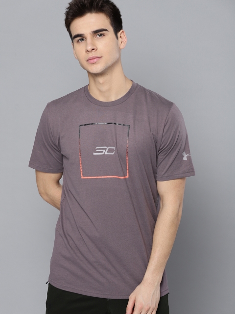 

UNDER ARMOUR Stephen Curry 30 Men Mauve Box Logo T-shirt
