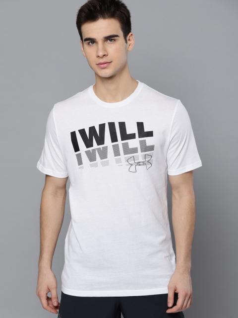 

UNDER ARMOUR Men White Printed I Will 2.0 T-shirt