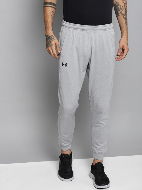 

UNDER ARMOUR Men Grey Melange Fleece Solid Joggers