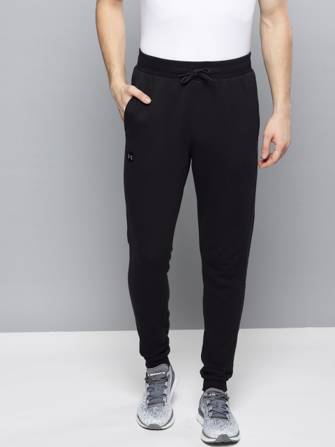 

UNDER ARMOUR Men Black Solid Rival Fleece Joggers