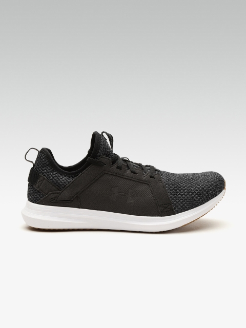 

UNDER ARMOUR Men Black Woven Design Lounge Sportstyle Shoes