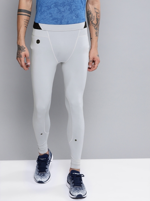 

UNDER ARMOUR Men Grey Solid Rush Tights