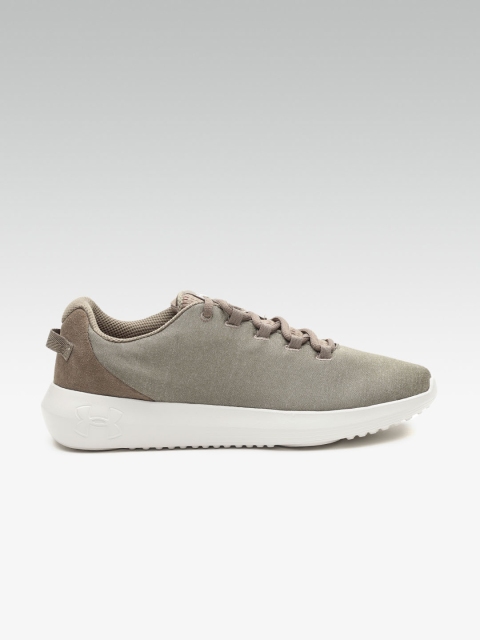 

UNDER ARMOUR Men Olive Brown Solid UA Ripple Heather Sneakers