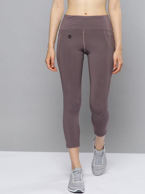 

UNDER ARMOUR Women Mauve Rush Cropped Tights