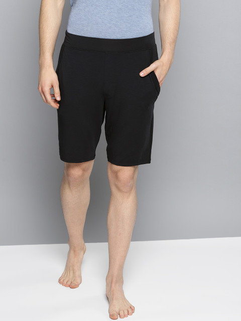 

UNDER ARMOUR Men Black Solid Recovery Sleepwear Shorts