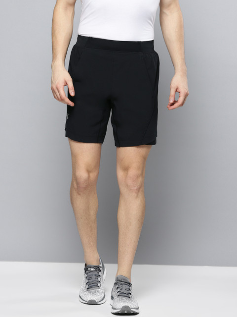 

UNDER ARMOUR Men Black Solid Speedpocket Linerless 8" Sports Shorts