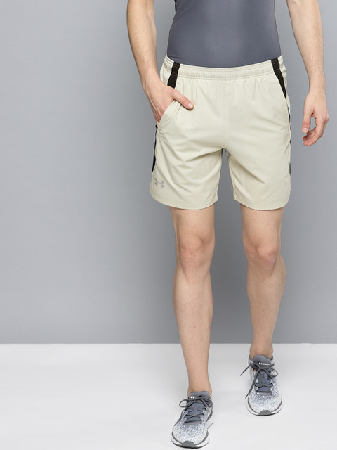 

UNDER ARMOUR Men Beige Solid Launch SW 7'' Running Shorts